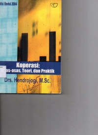 Image of Koperasi : Asas - Asas, Teori, dan Praktik