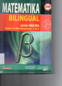 Image of MATEMATIKA BILINGUAL SMA KELAS XI IPA