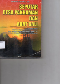Image of Seputar Desa Pakraman dan Adat Bali